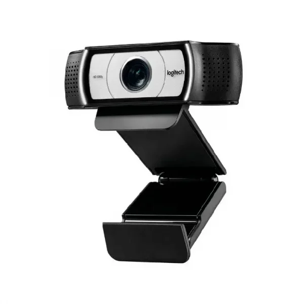 Webcam Logitech C930e Full HD 1080p - Videollamadas nítidas. Imagen de una persona usando la webcam Logitech C930e para una videollamada.