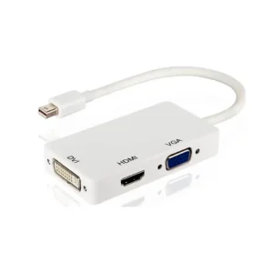 Cable Convertidor MiniDisplay Port a VGA HDMI DVI-D Hembra