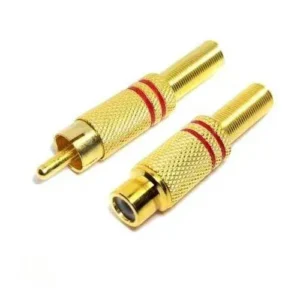 Conector RCA Metálico Hembra-Macho – Calidad Premium