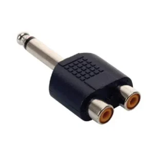 Conector de audio macho 3.5mm a jack 6.3mm monofónico