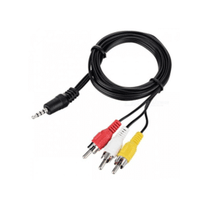 Cable RCA de Alta Calidad 3x3, 3 Metros - Conecta y Transmite Señales Audio/Video