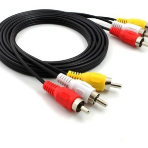 Cable RCA de Alta Calidad 3x3, 3 Metros - Conecta y Transmite Señales Audio/Video