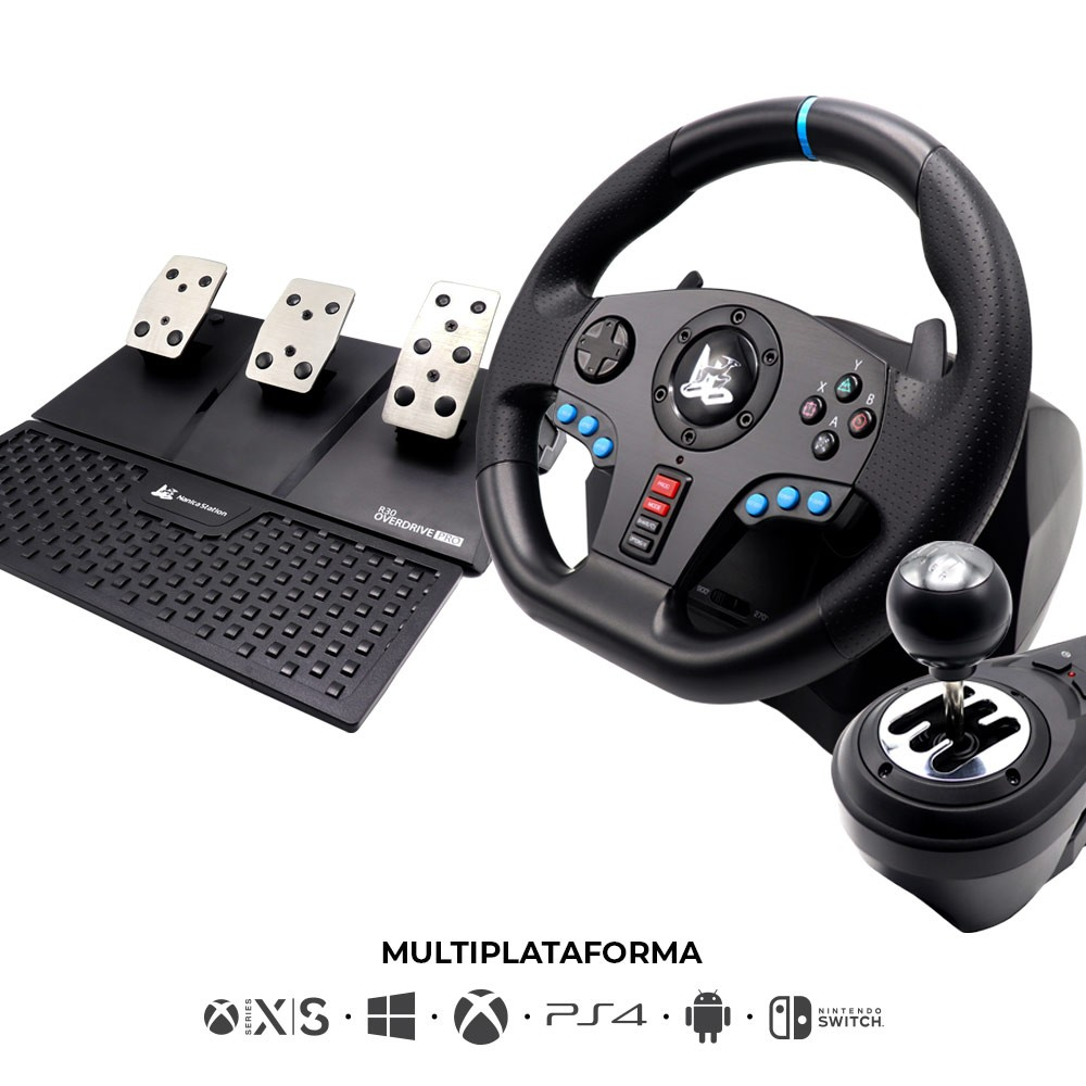 Timón Carreras Multiconsolas R30 Pro 270°/900° Ajustable Timón Carreras Multiconsolas R30 Pro 270°/900° Ajustable