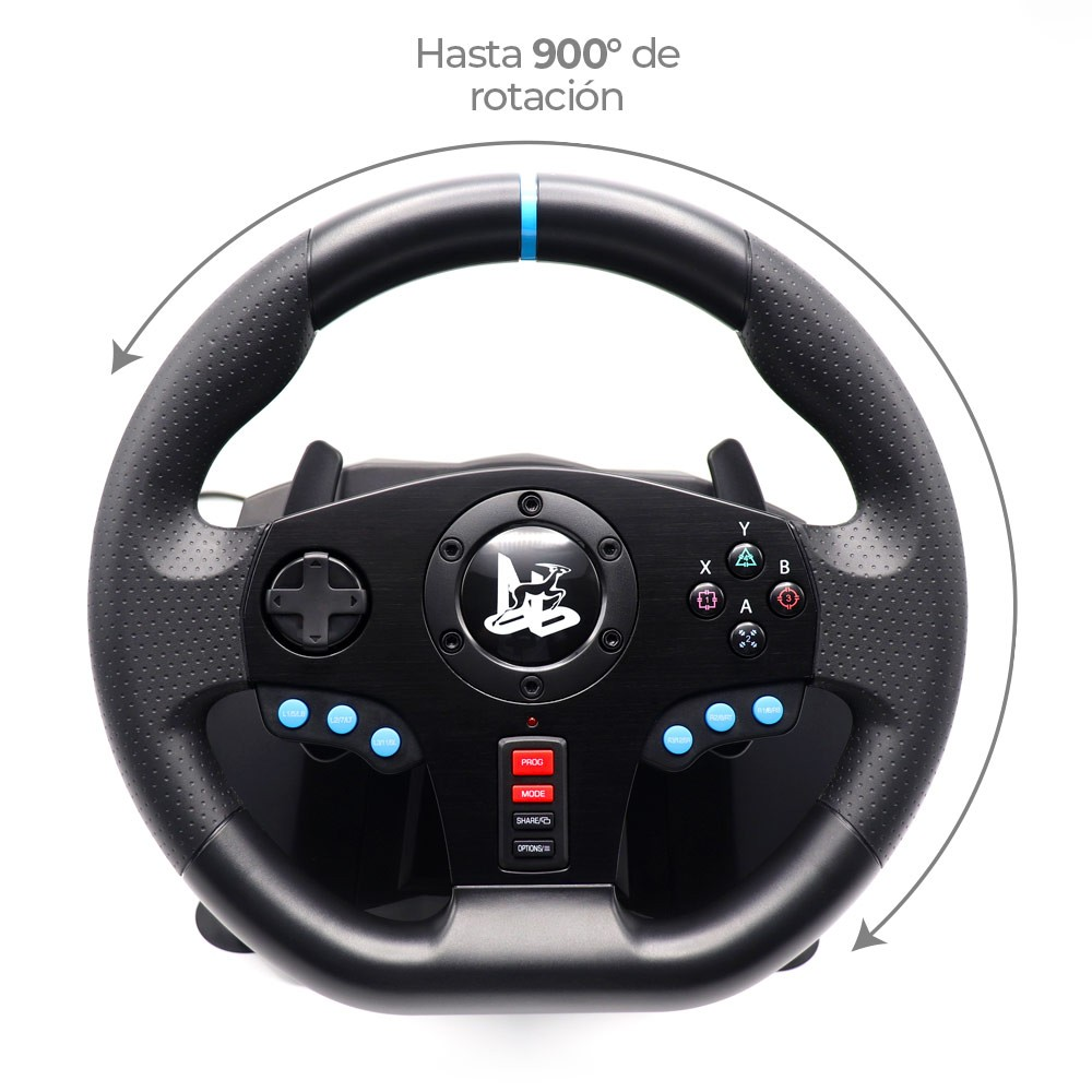 Timón de Carreras Multiconsolas R30 Pro - Volante de Juego Profesional