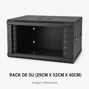 Rack de 5U (29CMX52CMX40CM) – Organización Compacta para Equipos Electrónicos