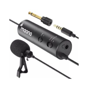 Micrófono de solapa Maono plug 3.5mm a 6.3mm-tecnonacho