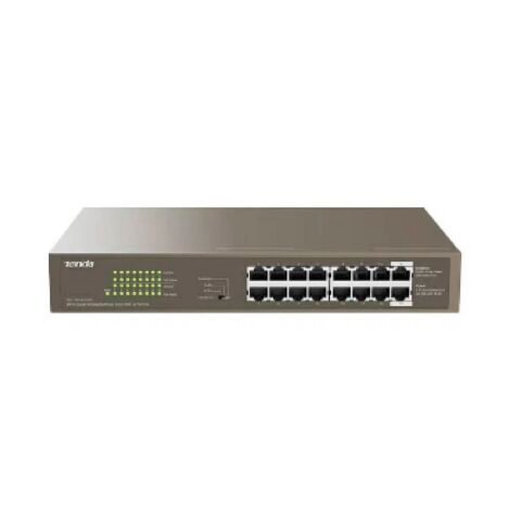 Switch TENDA 16 Puertos Gb POE 150W - Potencia y Velocidad Gigabit