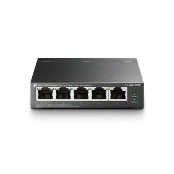 Switch TP-LINK Gigabit 5 Puertos PoE+ TL-SG105PE