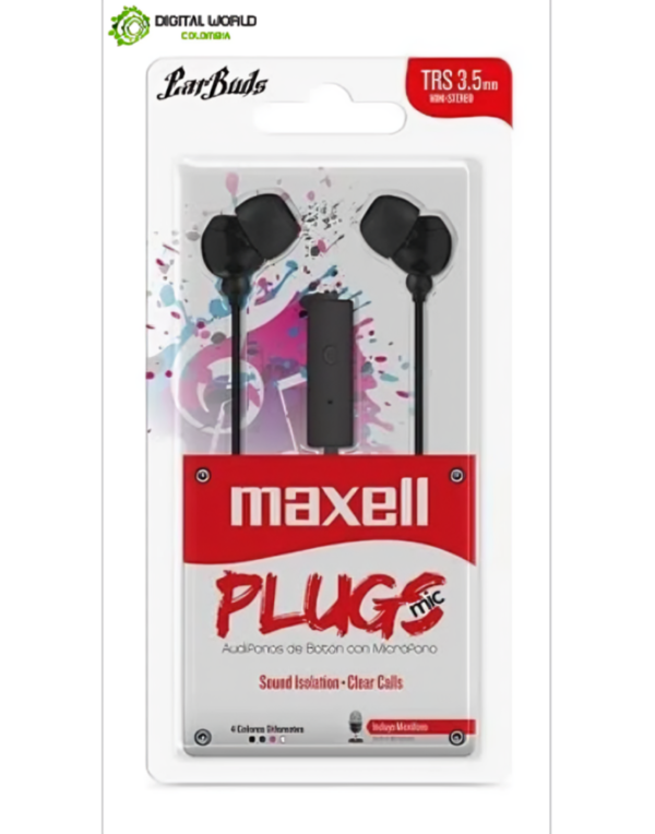 Audífonos Maxell Fusion+ FUS-9 Plug 3.5mm | Sonido Vibrante