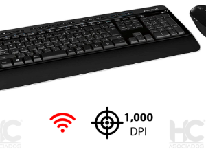 Combo Inalámbrico Microsoft 850 con Teclado y Mouse USB