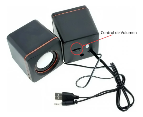 Parlante USB 3.5mm Ref 101Z para PC y laptop