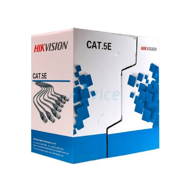 Caja de cable UTP categoría 5E Hikvision 100% cobre-tecnonacho