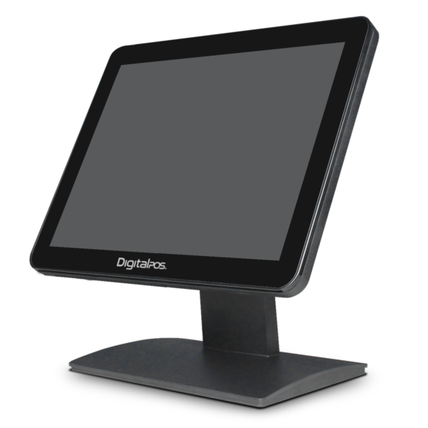 Monitor POS Digital P150 de 15 pulgadas con pantalla táctil capacitiva True-Flat, resolución 1024x768
