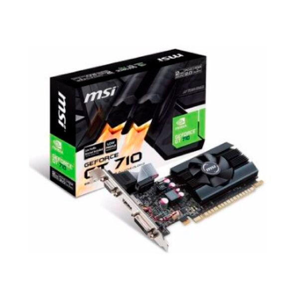 Tarjeta de Video MSI GT 710 2GB DDR3 - Gráficos Potentes y Eficientes