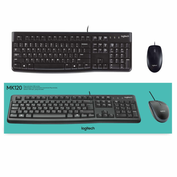 Combo Teclado Mouse USB Logitech MK120