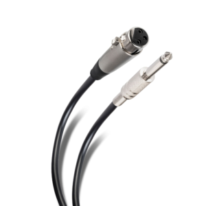 Cable para Micrófono 1m Jack 6.3mm a XLR Canon Hembra