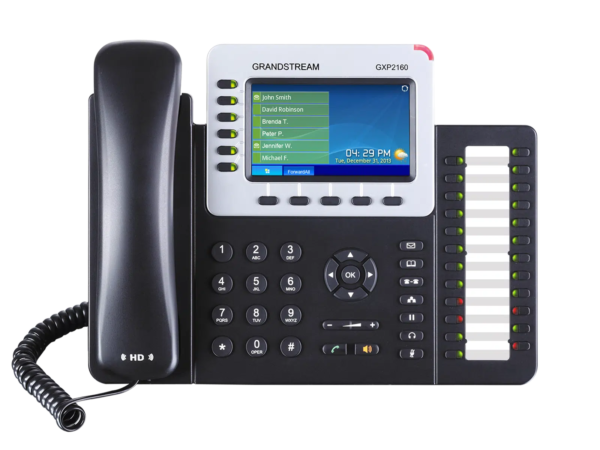 Teléfono IP Grandstream GXP2160 – 6 Líneas, PoE, HD y Bluetooth