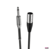 Cable Micrófono 6m Jack 6.3mm a XLR Canon Macho