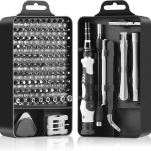 Kit Destornilladores Precisión 115 en 1 con Eje Flexible