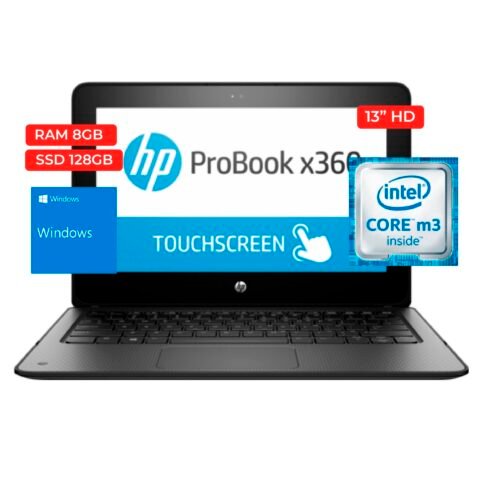 PORTATIL HP PROBOOK X360 11G2 INTEL CORE M3 8GB SSD 128GB WINDOWS -tecnonacho