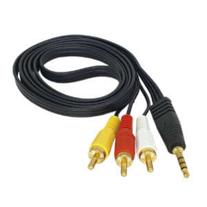 Cable RCA 3X1 1.5M - Conectores Dorados de Alta Calidad