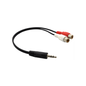 Adaptador RCA 1 Macho a 2 Hembras – Alta Calidad