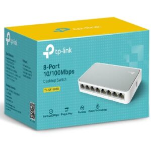 Switch 8-Port 10/100Mbps TP-Link TL-SF1008D para Redes Eficientes