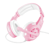 Diadema Gamer Trust GXT 310P Rosa - Sonido Envolvente 3.5mm