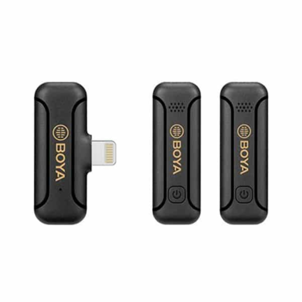 Micrófono de Solapa Inalámbrico Doble BOYA para Iphone / Ipad