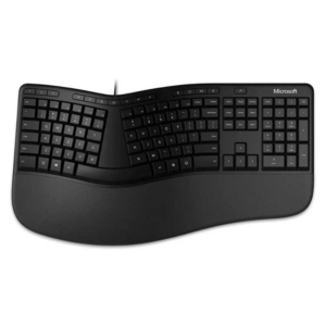 Teclado Ergonómico Microsoft USB LXN-00001 con Reposamuñecas