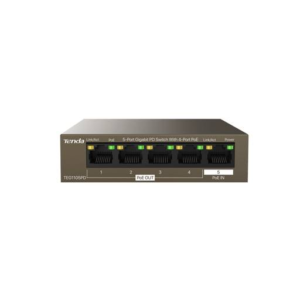 Switch Tenda TEG1105P-4-63W | 5 Puertos Gigabit, 4 PoE