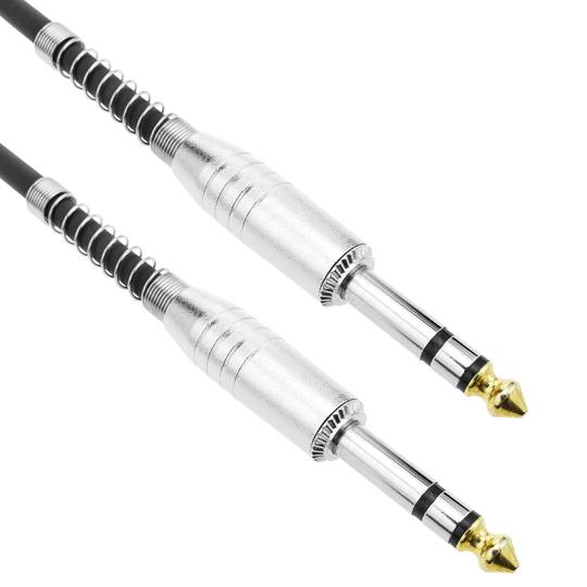 Cable de Audio 6.3 mm Estéreo 3 m – Conectores Metálicos Cable de Audio 6.3 mm Estéreo 3 m – Conectores Metálicos