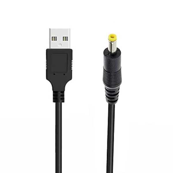 Cable USB‑A a DC 1 m – Adaptador de energía universal