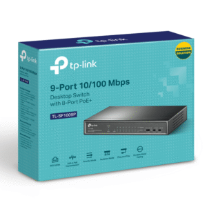 Switch TP-Link TL-SF1009P 8 Puertos PoE 10/100Mbps + 1 Puerto Uplink