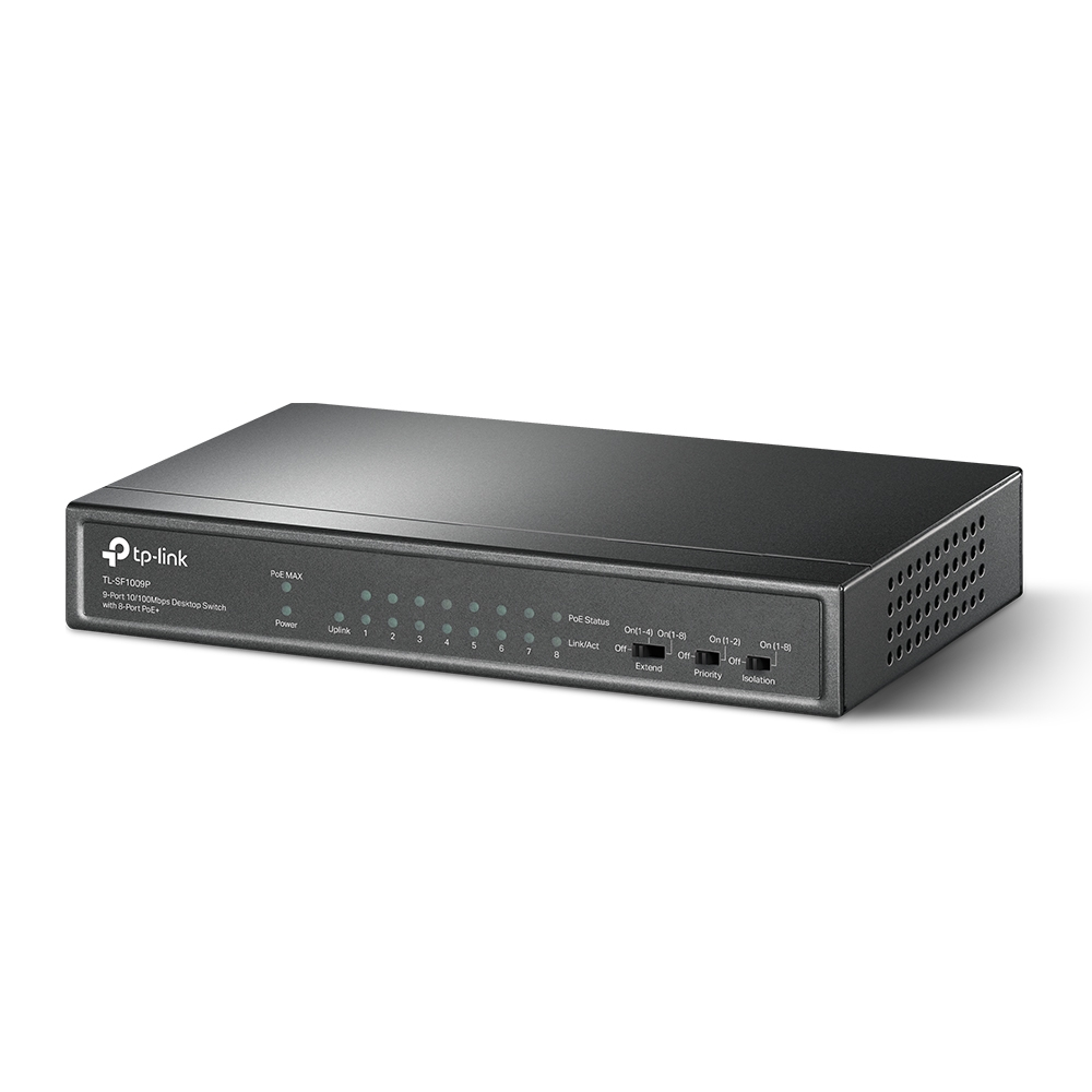 SWITCH 8-PORT POE 10/100MBPS TP-LINK TL-SF1009P