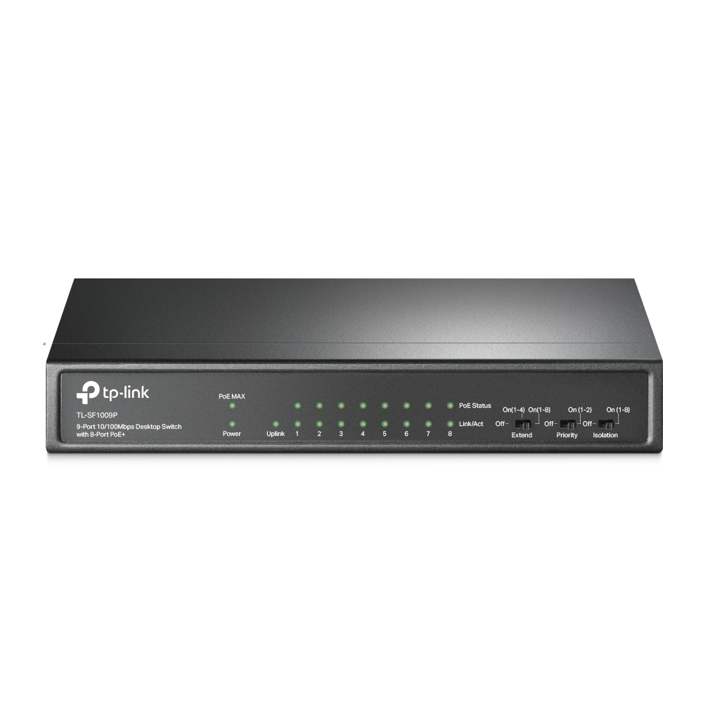 SWITCH 8-PORT POE 10/100MBPS TP-LINK TL-SF1009P