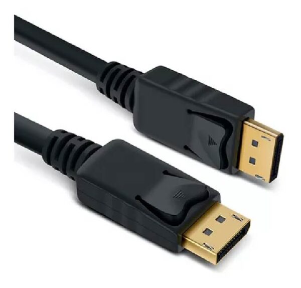 Cable DisplayPort 3M | 4K UHD 60Hz | HDR | Alta Velocidad. Conectores macho DisplayPort de 20 pines, color negro. Ideal para conectar monitores, proyectores y otros dispositivos con puertos DisplayPort.