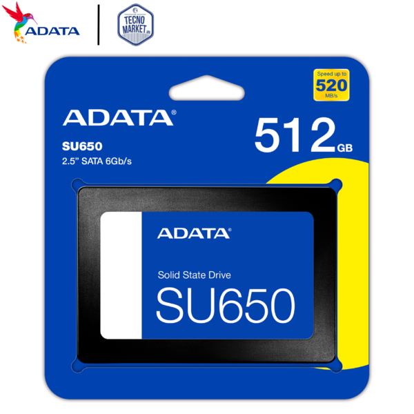 Disco Estado Sólido 512GB ADATA SU650