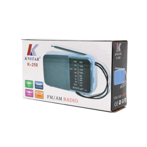 Radio Portátil AM/FM Knstar K258 Compacto y Versátil