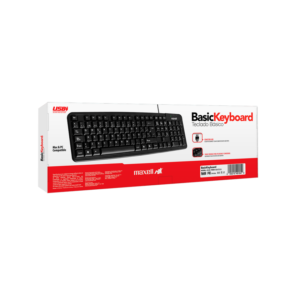 Teclado USB Maxell KB-90 Resistente y Ergonómico