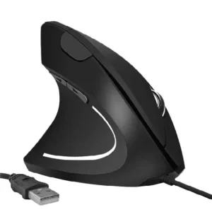 Mouse Vertical Alambrico para Zurdos JALT-Z02 Ergonómico y Preciso