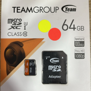 MEMORIA MICROSD TEAMGROUP DE 64GB CLASS 10 100MBPS TUSDX64GU