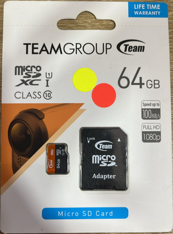 Memoria MicroSD Team Group 64GB Clase 10