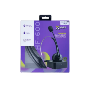 Diadema Inalámbrica Bluetooth Monoaural X-KIM HF-600 con Micrófono