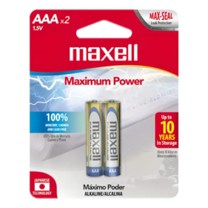 Batería Maxell alcalina AAA LR03 pack larga duración Batería Maxell alcalina AAA LR03 pack larga duración
