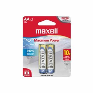 Batería Alcalina AA Maxell LR06 - Pack de 2 Unidades