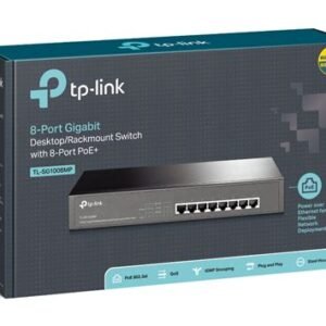 Switch Rackmount 8-Port Gigabit 8-Port PoE TP-Link TL-SG1008