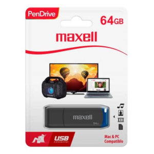 Memoria USB 3.2 64GB Maxell USBC-64 con Conector Tipo-C