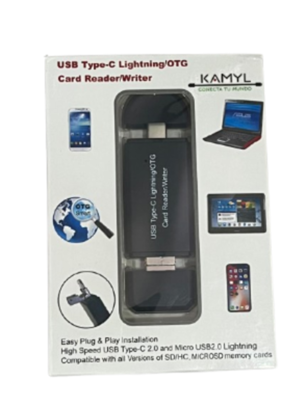 Lector de Memoria USB Tipo C y Lightning - Velocidad y Compatibilidad Garantizadas