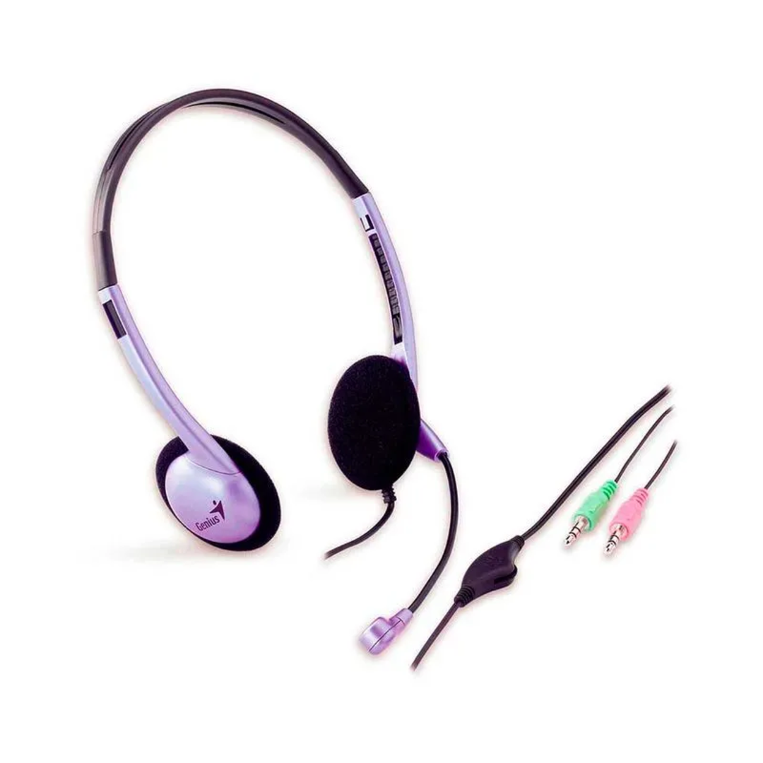 Diadema con Micrófono Genius HS-02B con Cancelación de Ruido Diadema con Micrófono Genius HS-02B con Cancelación de Ruido